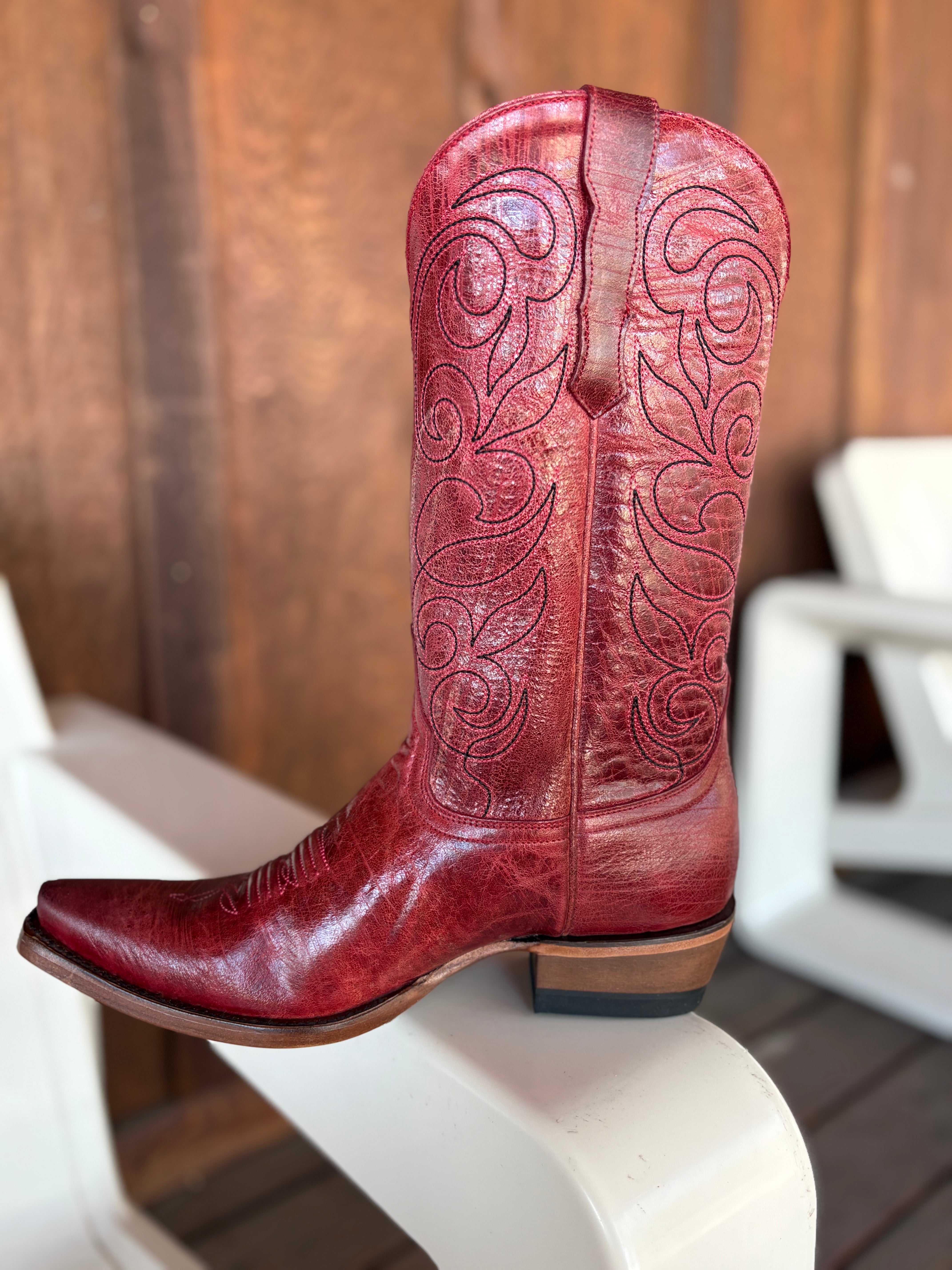 Resistol Boots Waxy Red - Snip Toe