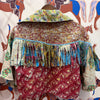 SaPeyKa Short Sleeved Fringe Crop