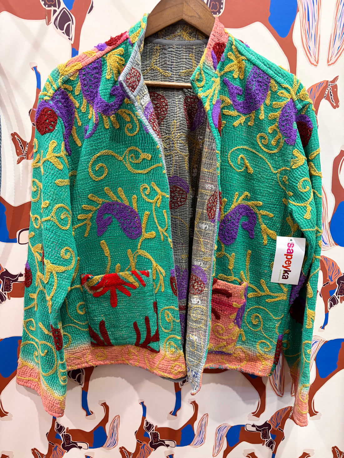 SaPeyKa Long Sleeve Stitch Blazer