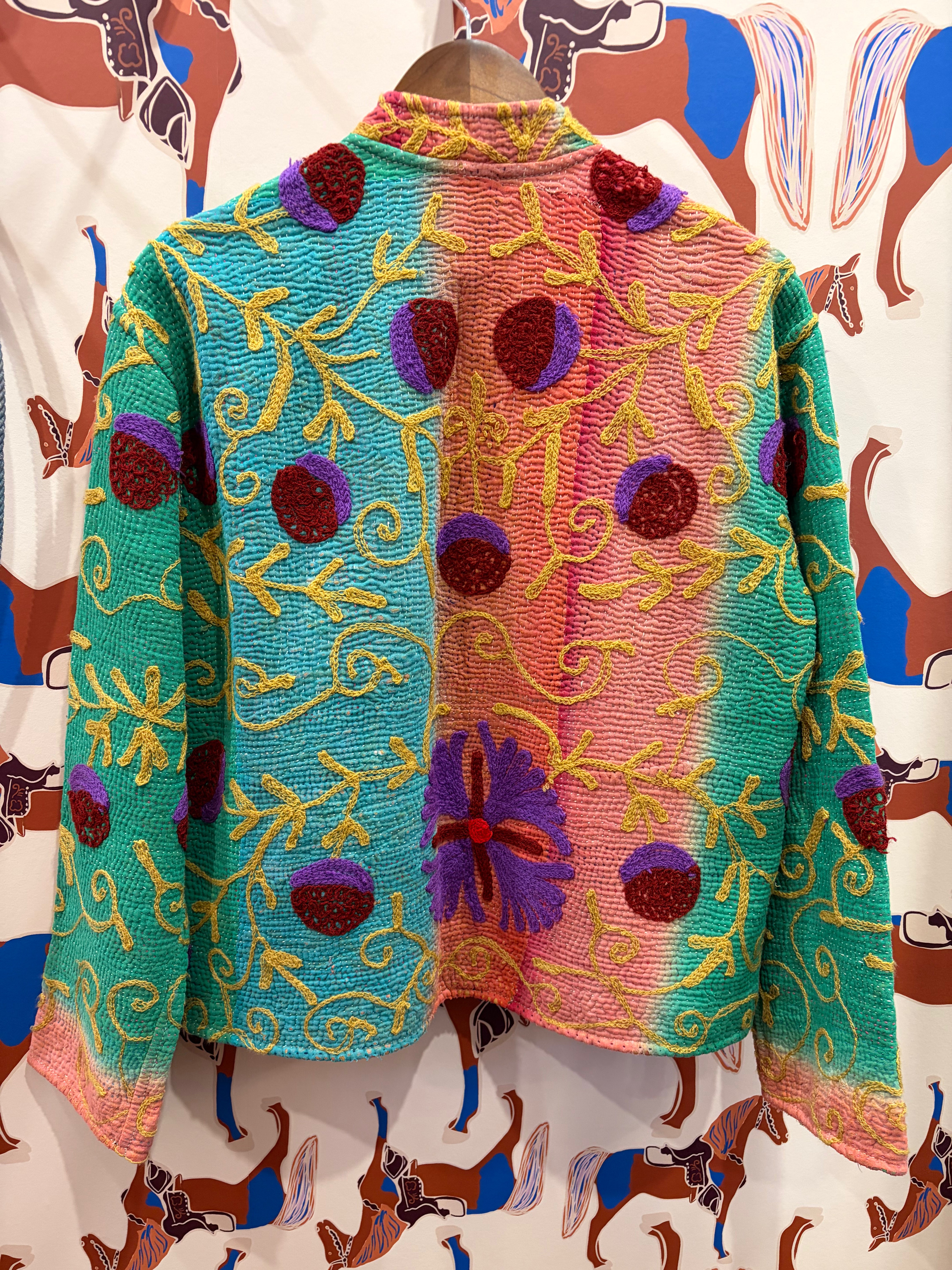 SaPeyKa Long Sleeve Stitch Blazer