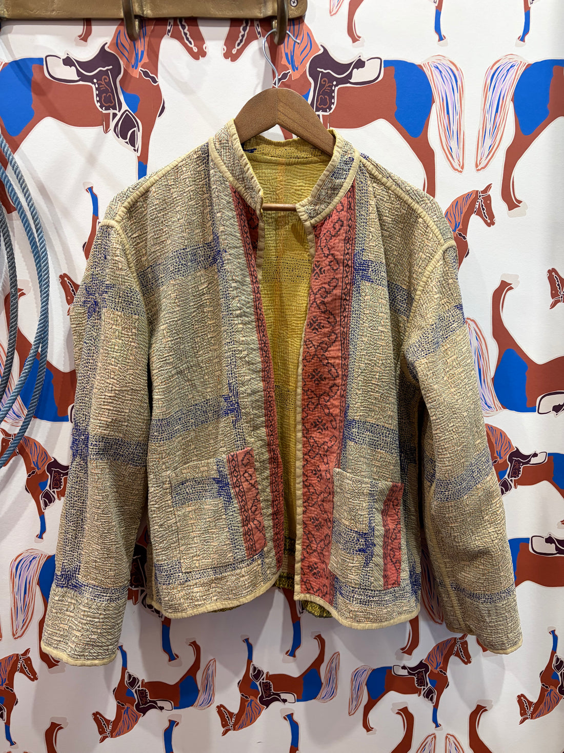 SaPeyKa Long Sleeve Stitch Blazer