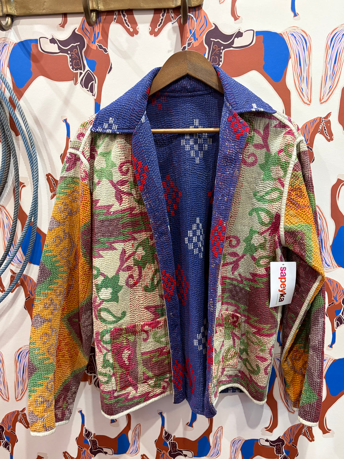 SaPeyKa Long Sleeve Stitch Blazer