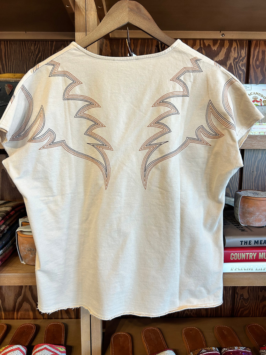 Stitch V-Neck French Terry Tee