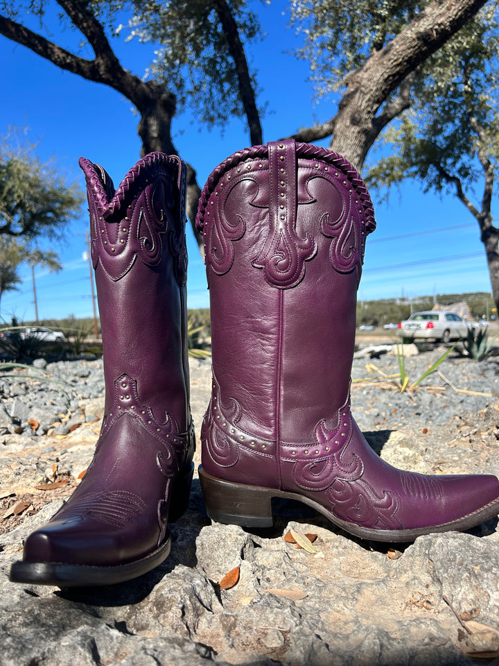 Azulado Purple Jersey Cowhide