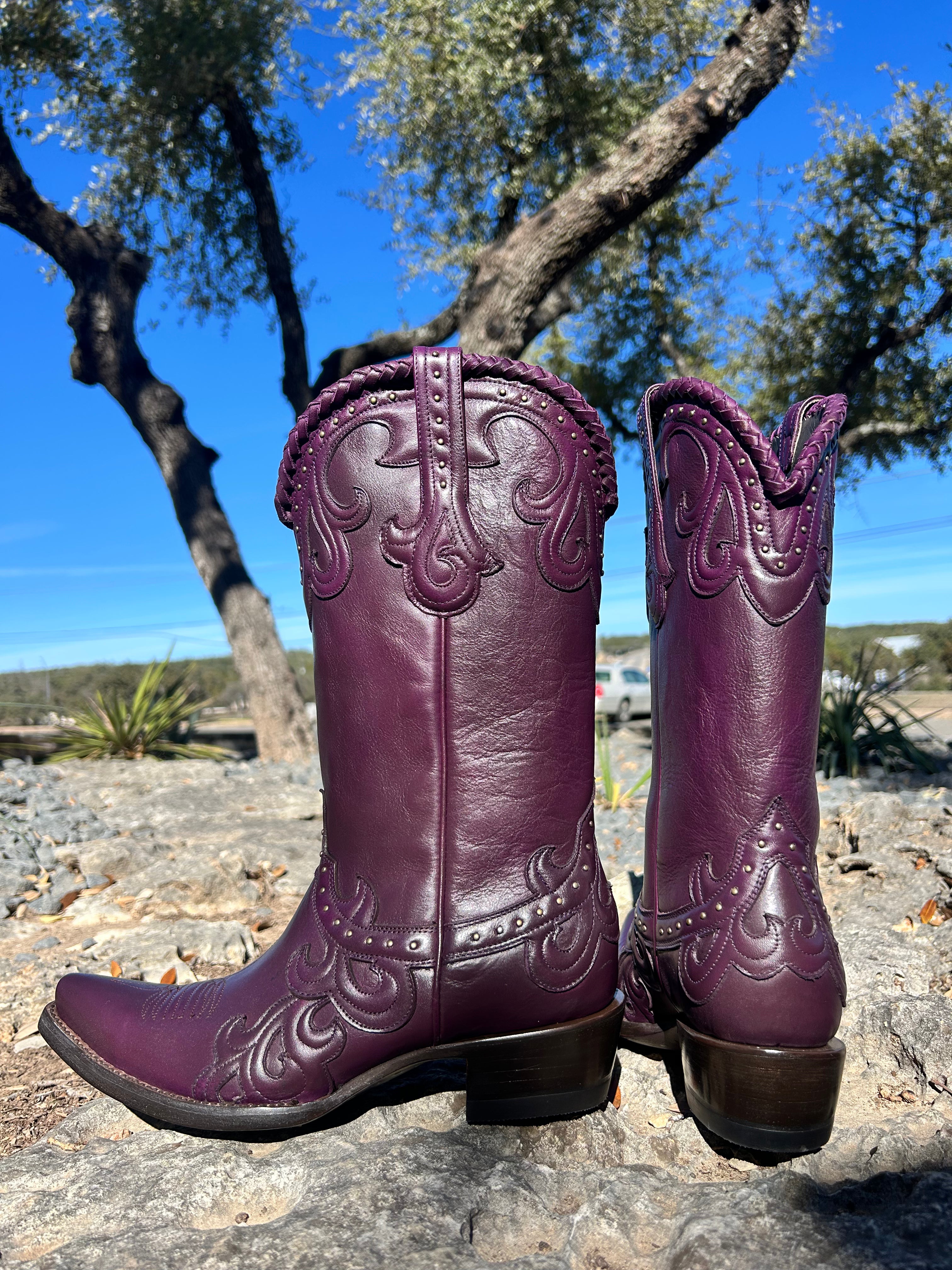 Azulado Purple Jersey Cowhide