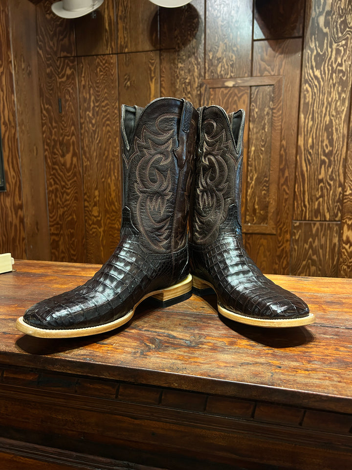 Resistol Boots Chocolate Caiman Belly
