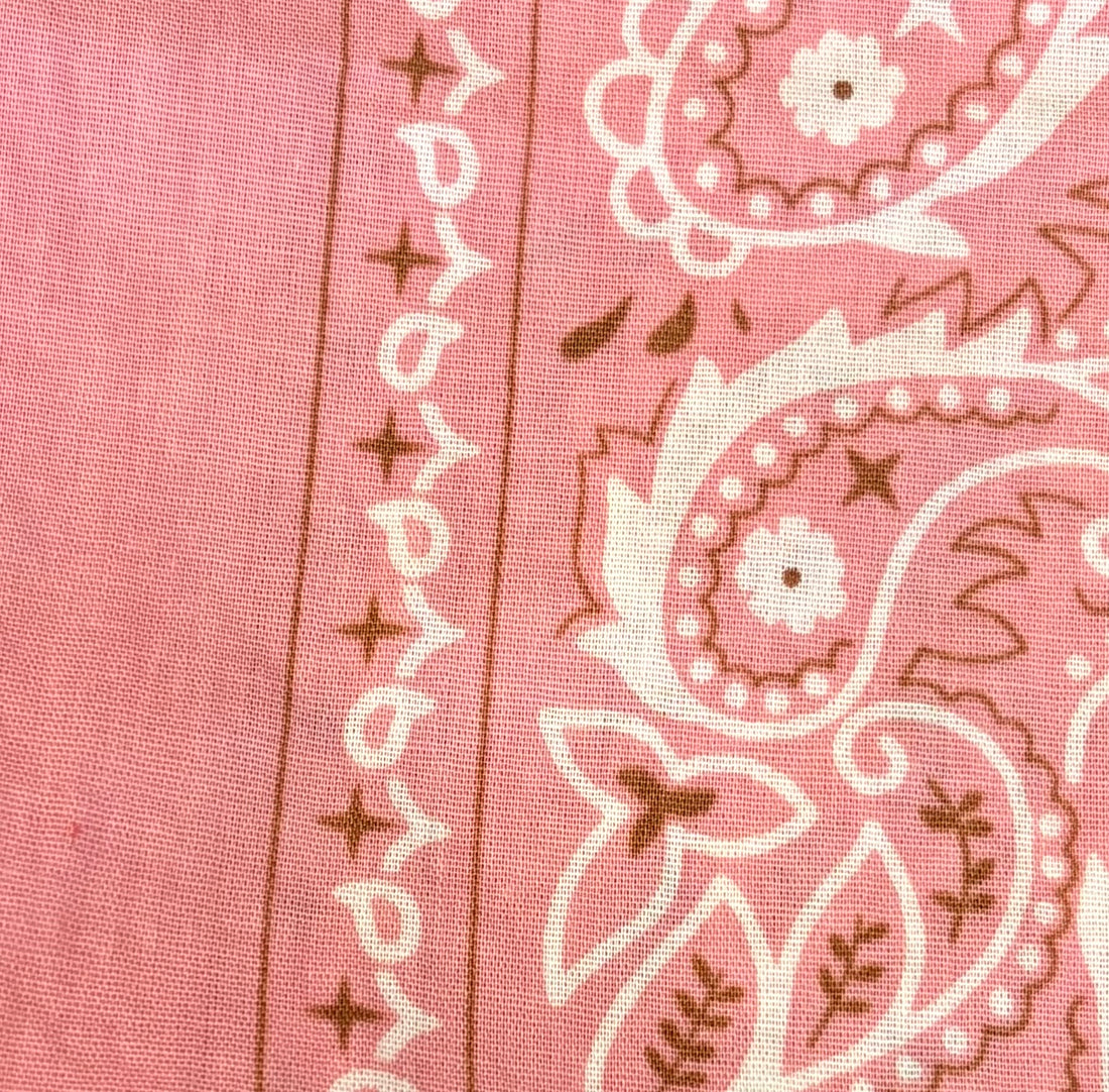 Pink Hand Dyed Bandanas 