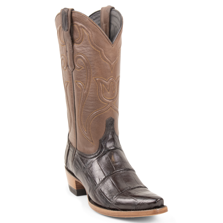 Alligator Brown - Pointed Toe