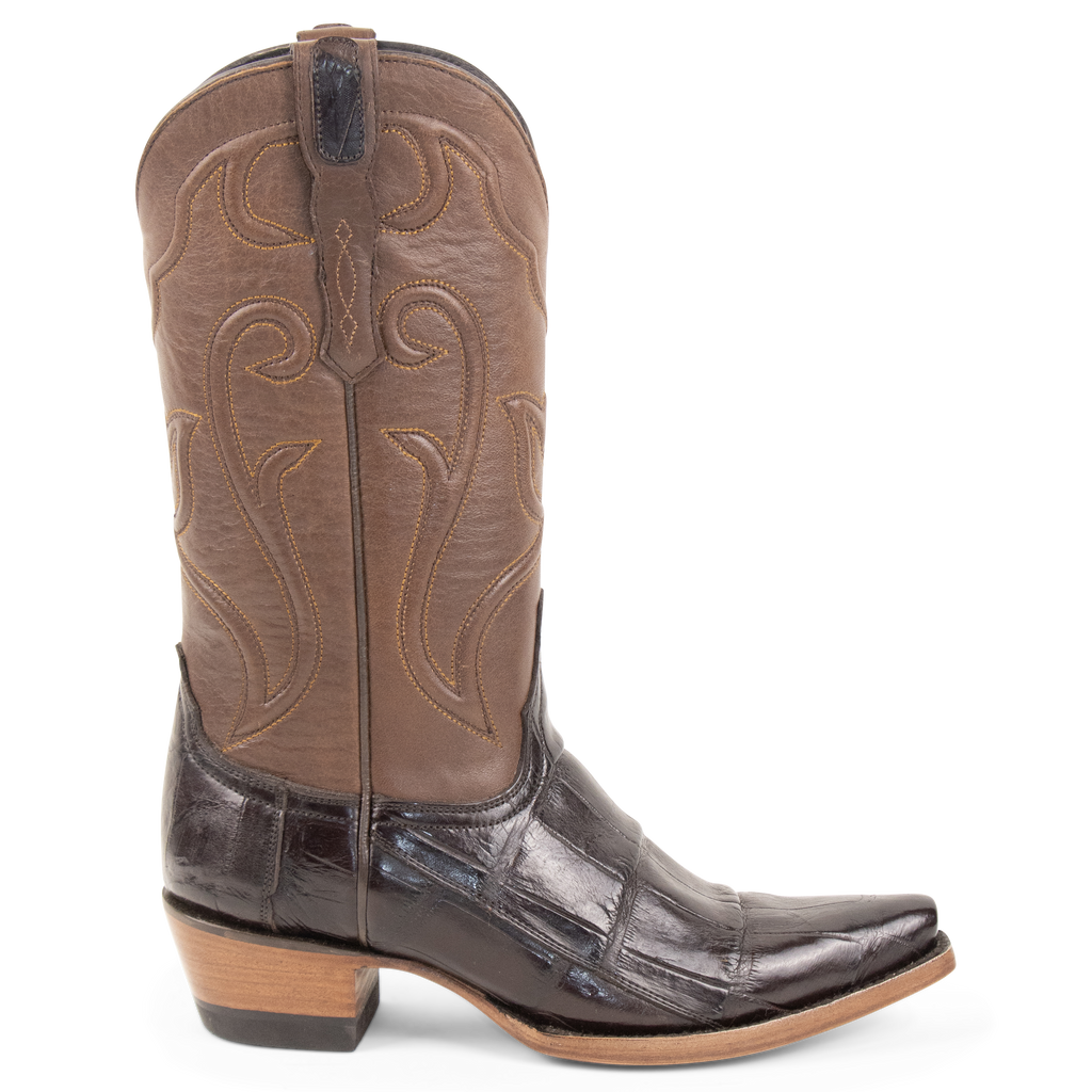 Alligator Brown - Pointed Toe