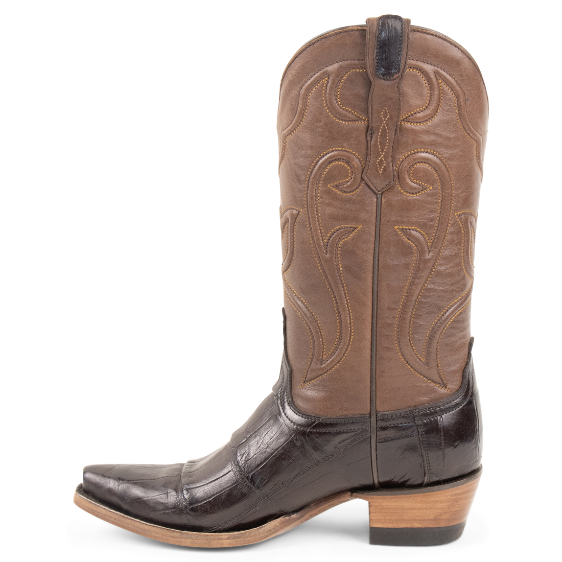 Alligator Brown - Pointed Toe