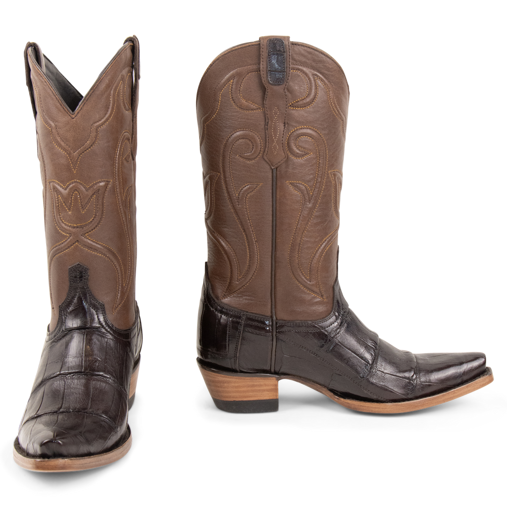 Alligator Brown - Pointed Toe