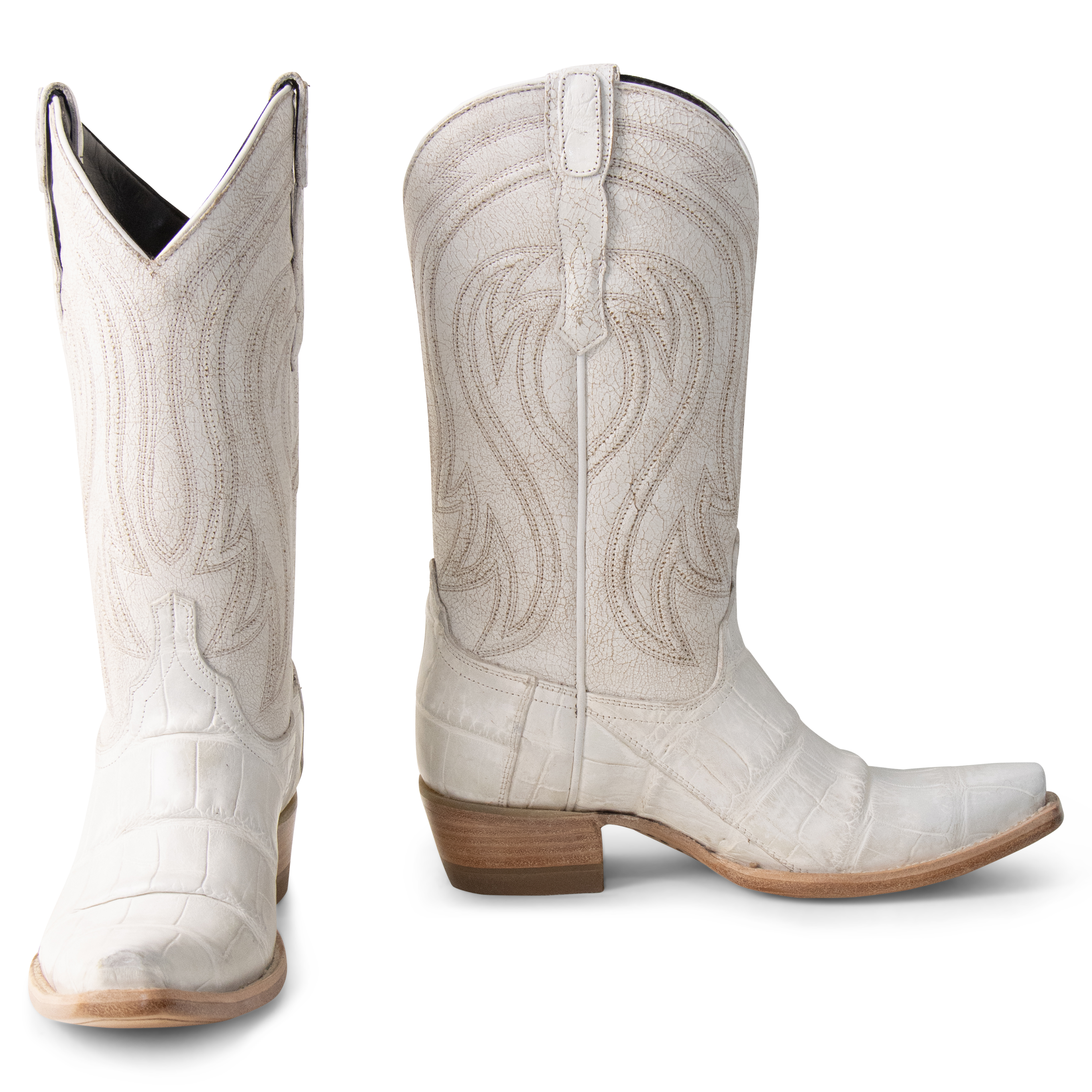 Alligator Bone - Pointed Toe