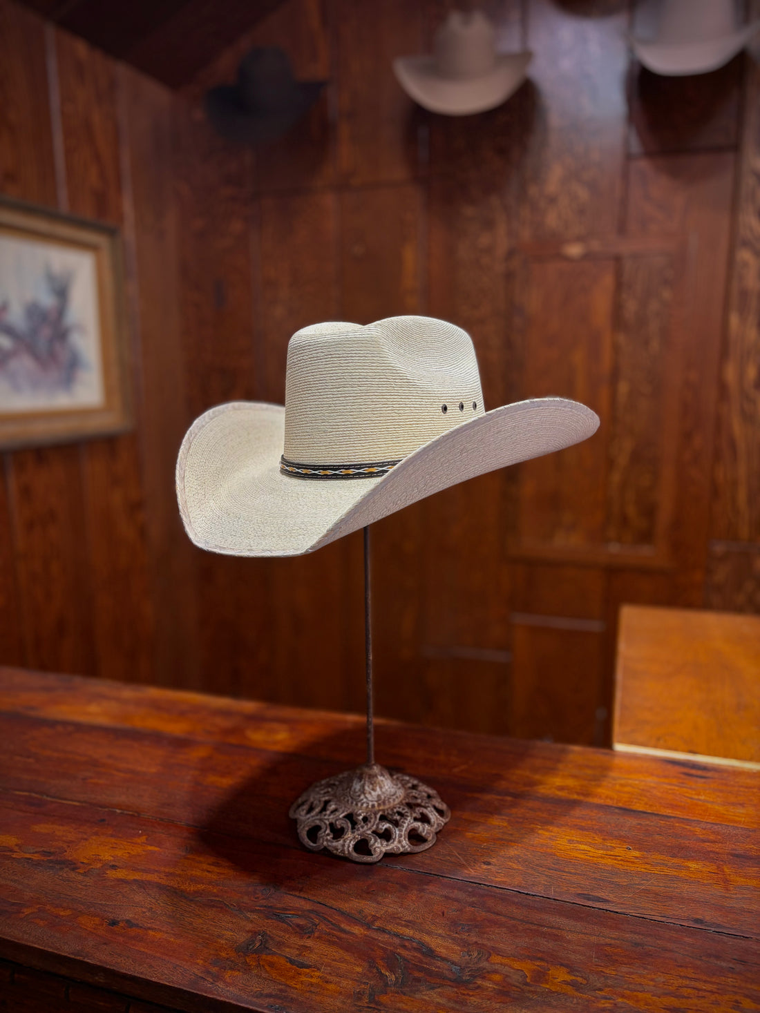 Stetson Square Palm Leaf Straw Hat