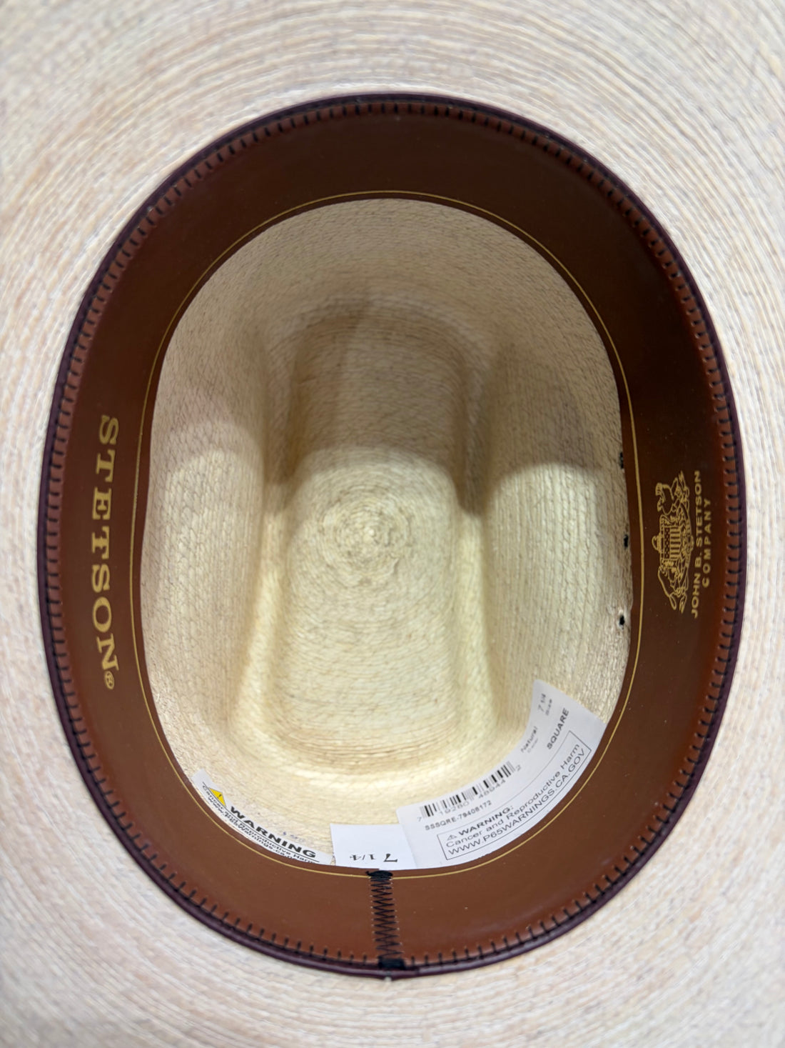 Stetson Square Palm Leaf Straw Hat