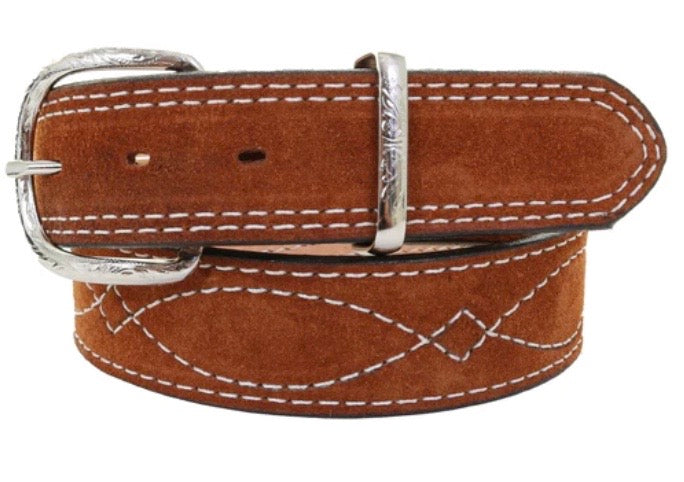 B1196 - Toast Suede Belt