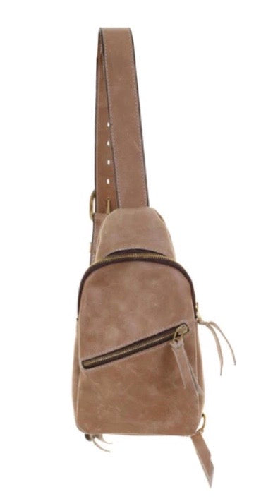 SLB06 - Camel Pull Up Sling Bag
