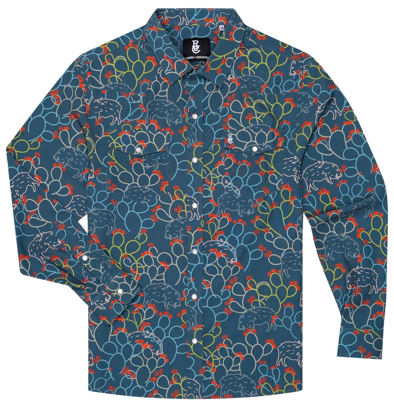 Raised by Coyotes Javelina Paradise Pearl Snap