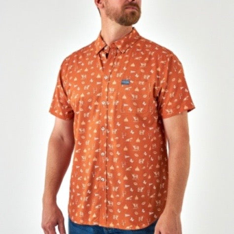 Burlebo Performance Button Up - Gameday In Austin