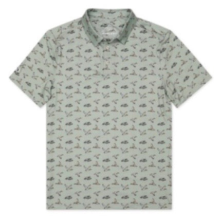 Burlebo Performance Polo - Flying Ducks Green