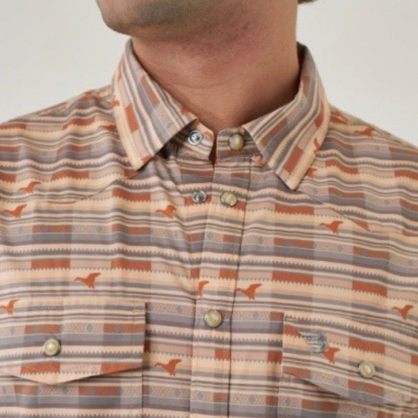 Burlebo Performance Western Shirt - Duck Hunter Plaid