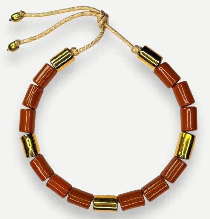 TOFFEE & KARAT CANDY. BEAD FIVE.