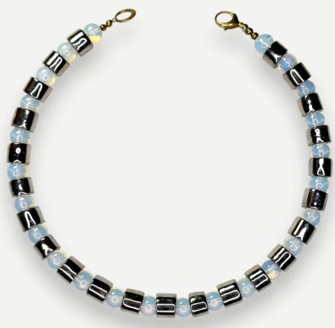 COIN & OPALITE SUNDRY. BEAD ONE.