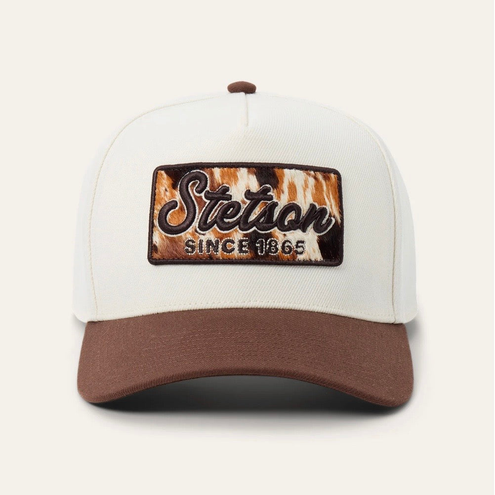 Stetson Cowhide Patch Trucker Hat