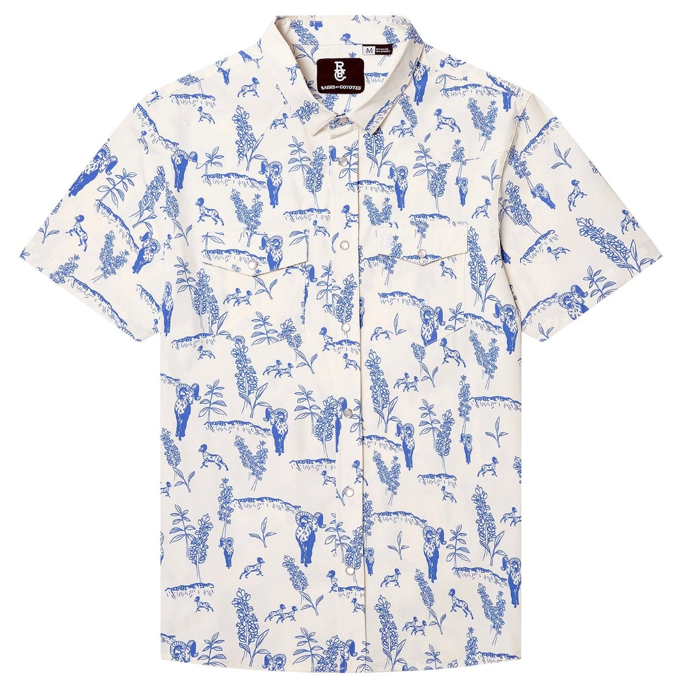 Raised by Coyotes Big Horn Meadow Pearl Snap