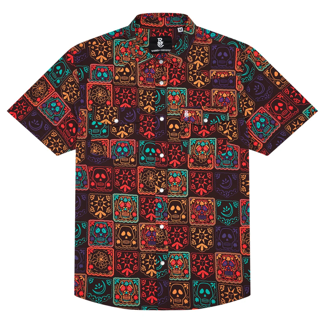 Raised by Coyotes La Calavera Pearl Snap
