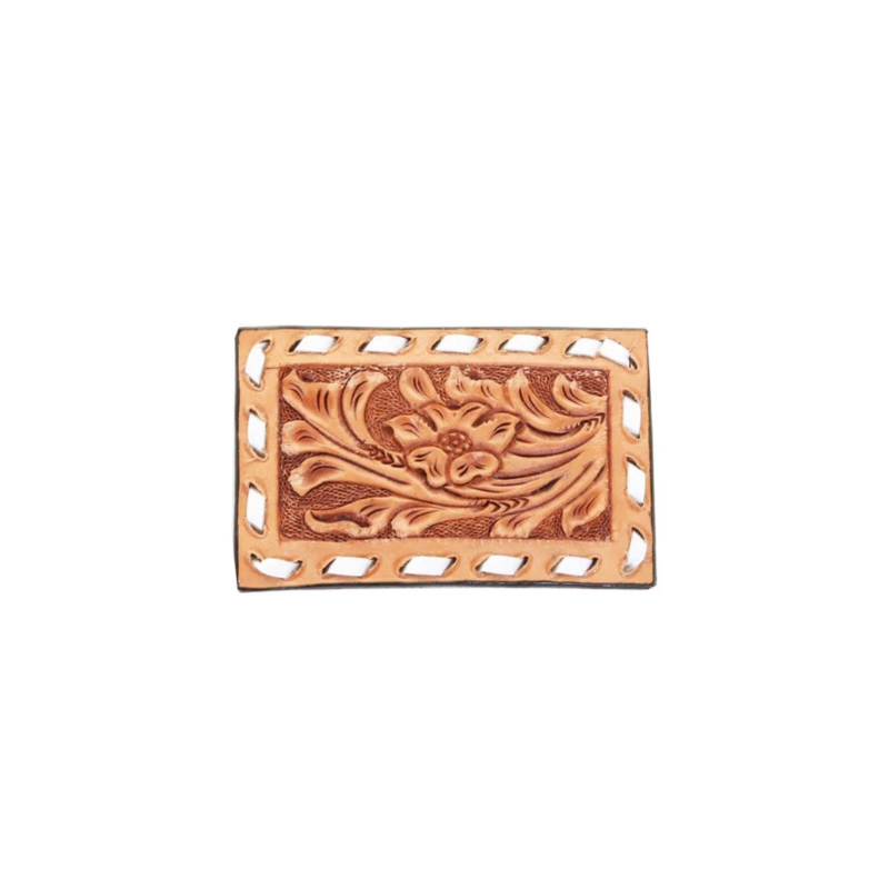 Double J Saddlery - Natural Leather Square Buckle