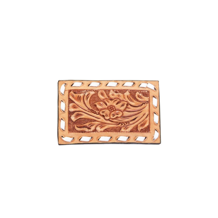 MLB18 - Natural Leather Square Buckle