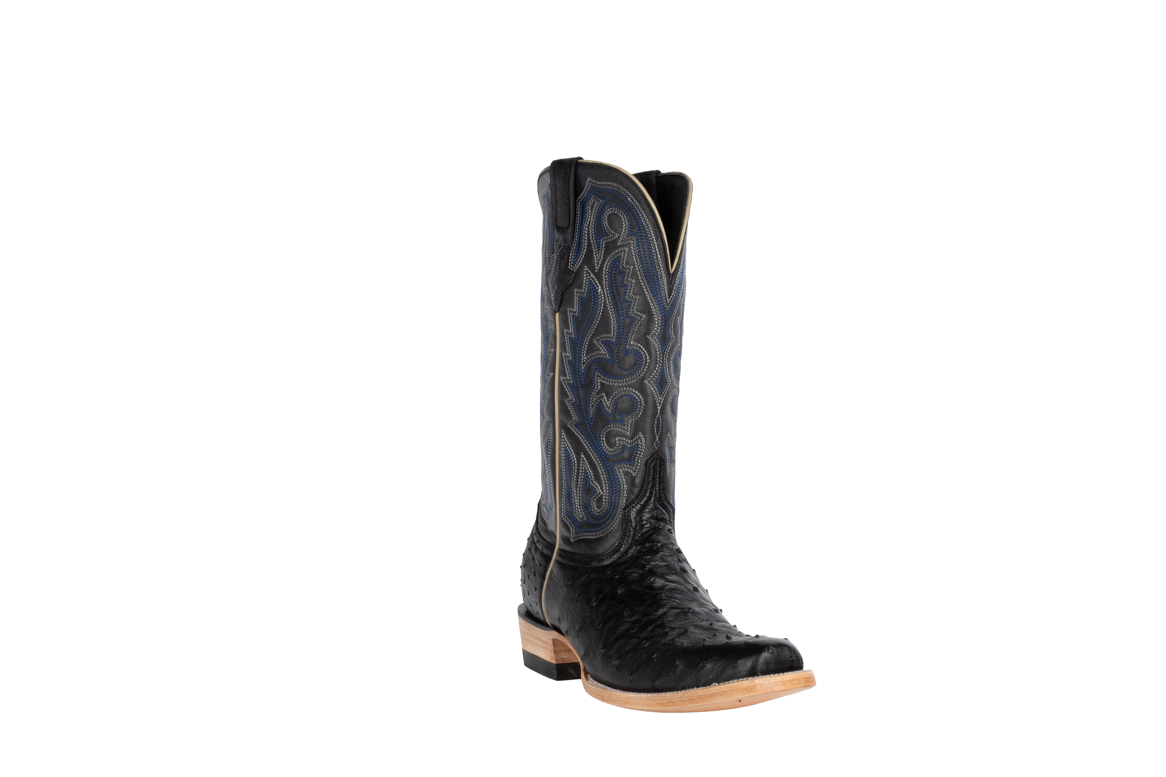 Full Quill Ostrich Black - Cutter Toe