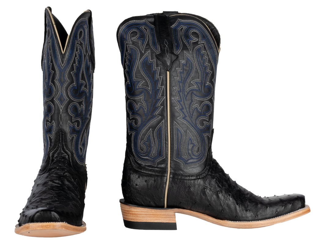 Full Quill Ostrich Black - Cutter Toe