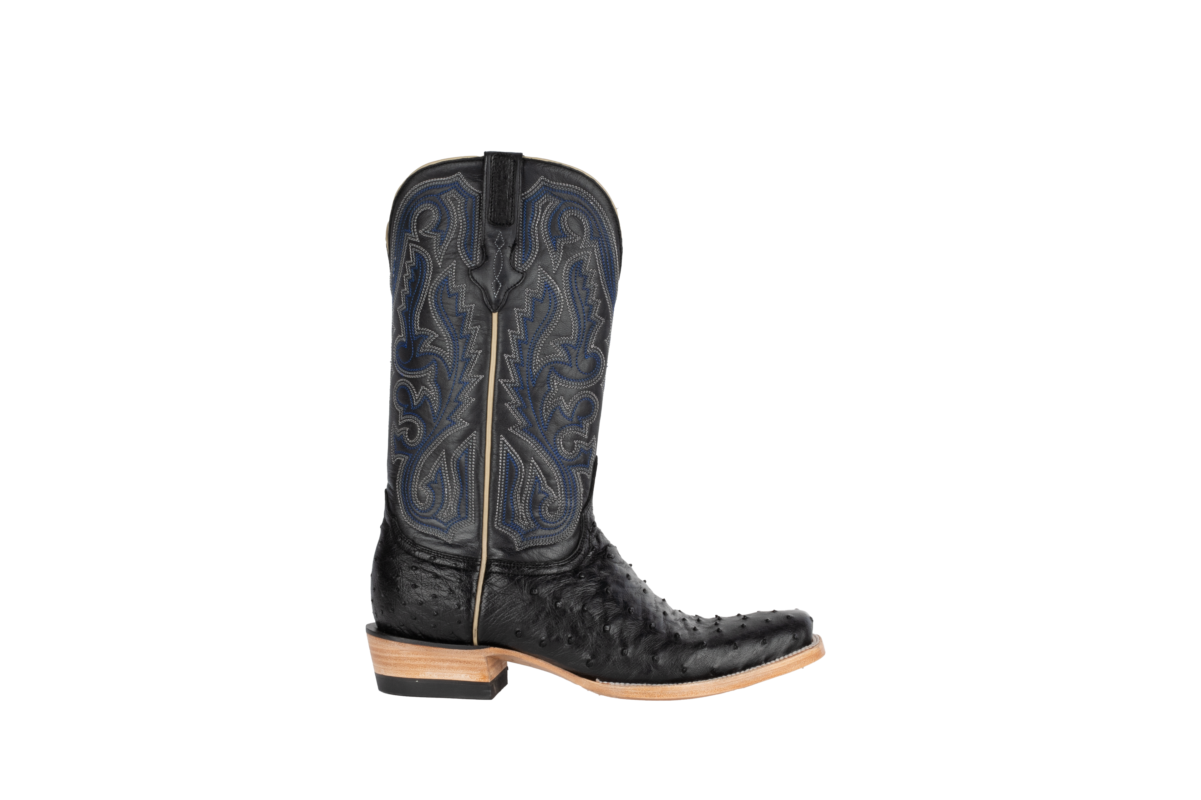 Full Quill Ostrich Black - Cutter Toe