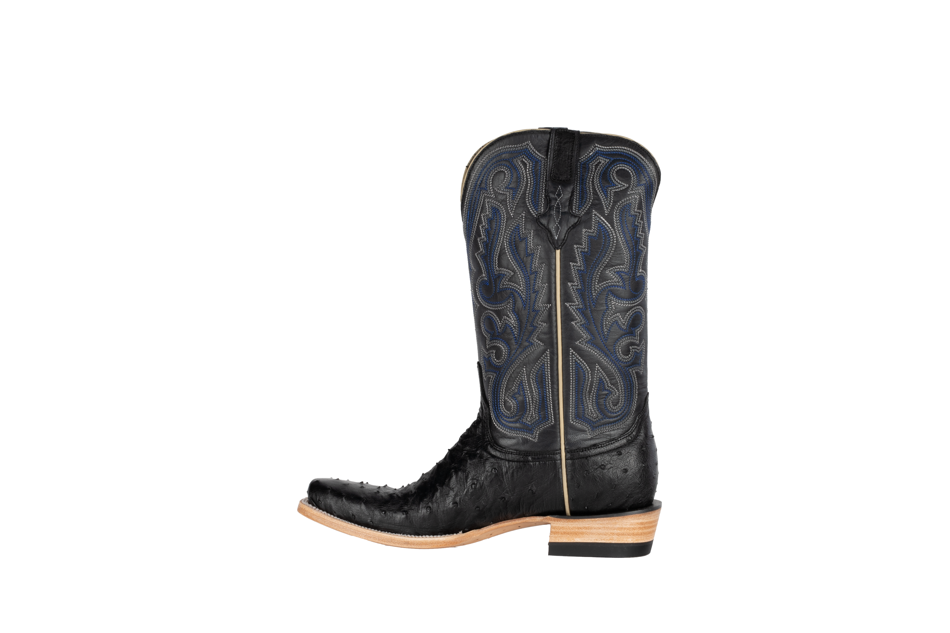 Full Quill Ostrich Black - Cutter Toe