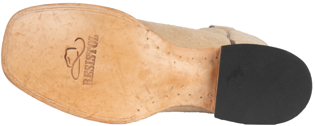 Resistol Boots Full Quill Ostrich Saddle Tan - Cutter Toe