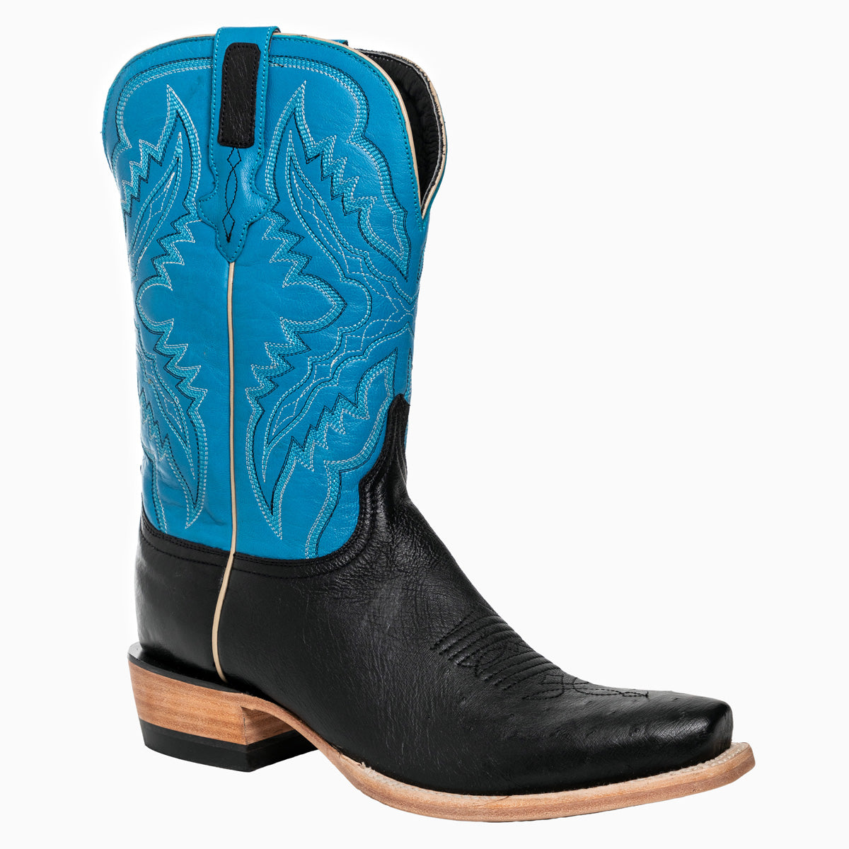 Smooth Ostrich Black - Cutter Toe