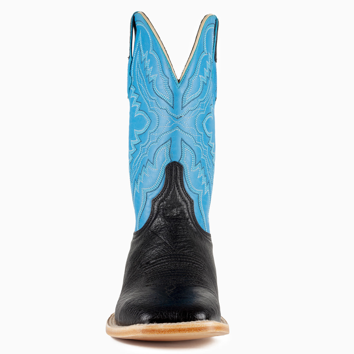 Smooth Ostrich Black - Square Toe