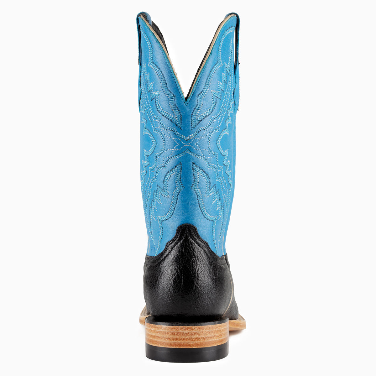 Smooth Ostrich Black - Square Toe