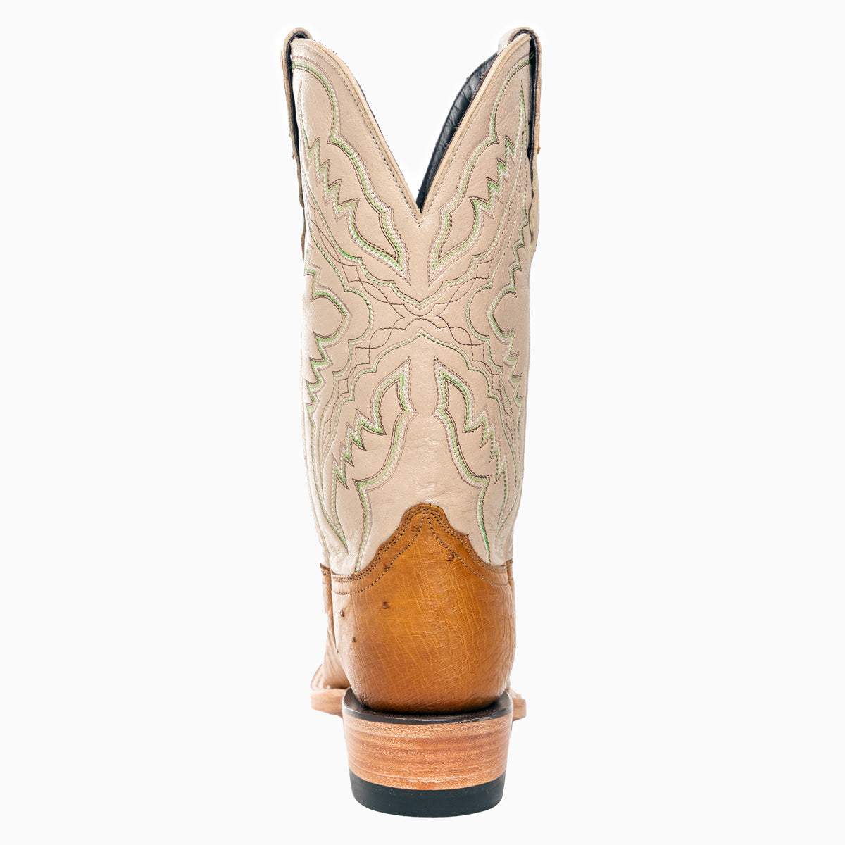 Smooth Ostrich Saddle Tan - Cutter Toe