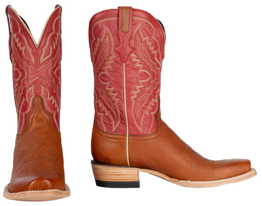 Smooth Ostrich Cognac - Cutter Toe