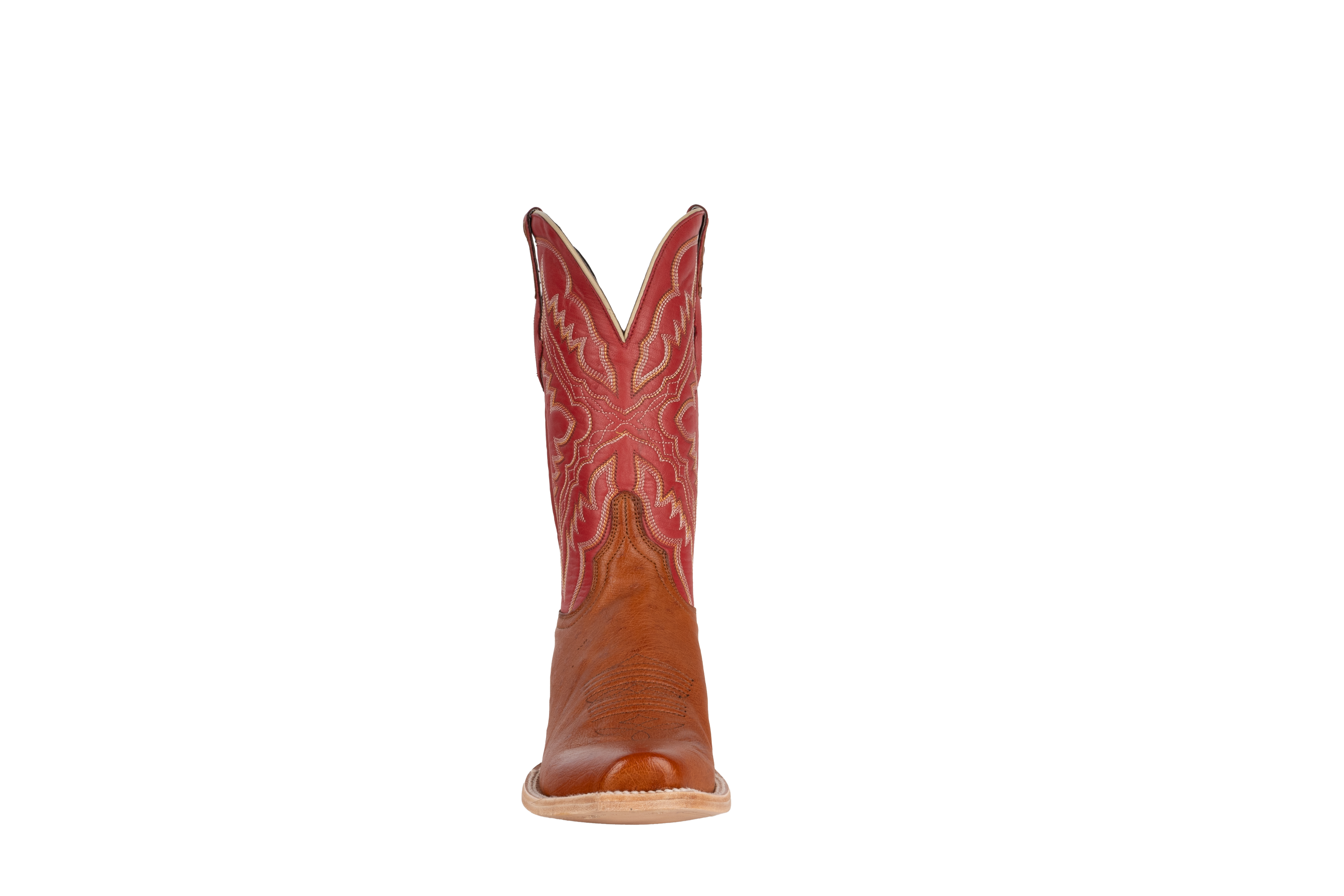 Smooth Ostrich Cognac - Cutter Toe