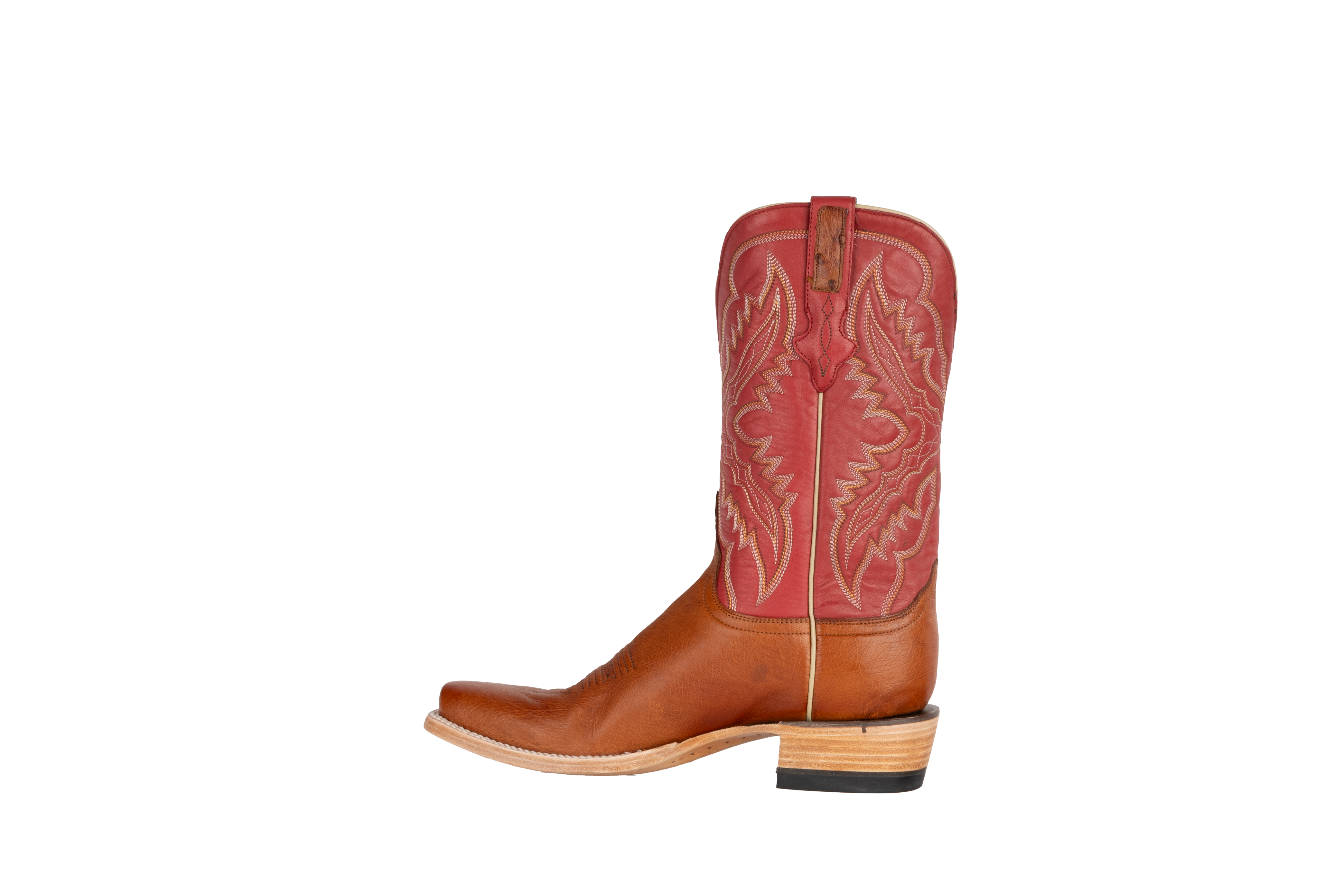 Smooth Ostrich Cognac - Cutter Toe