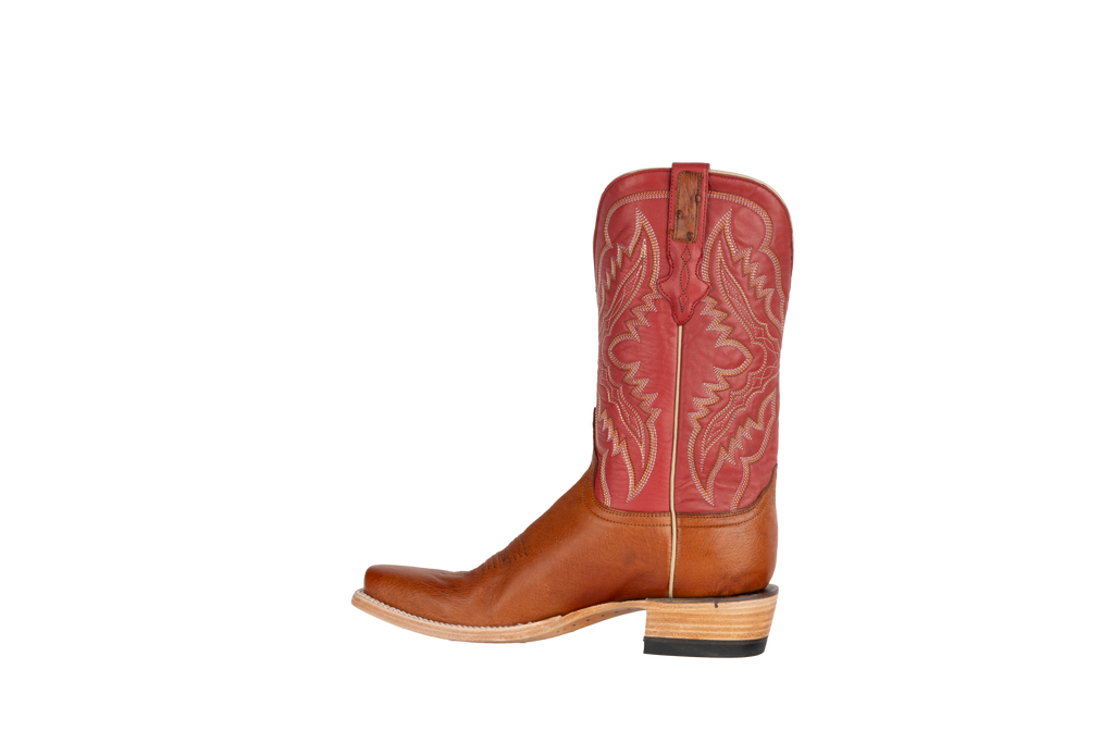 Smooth Ostrich Cognac - Cutter Toe