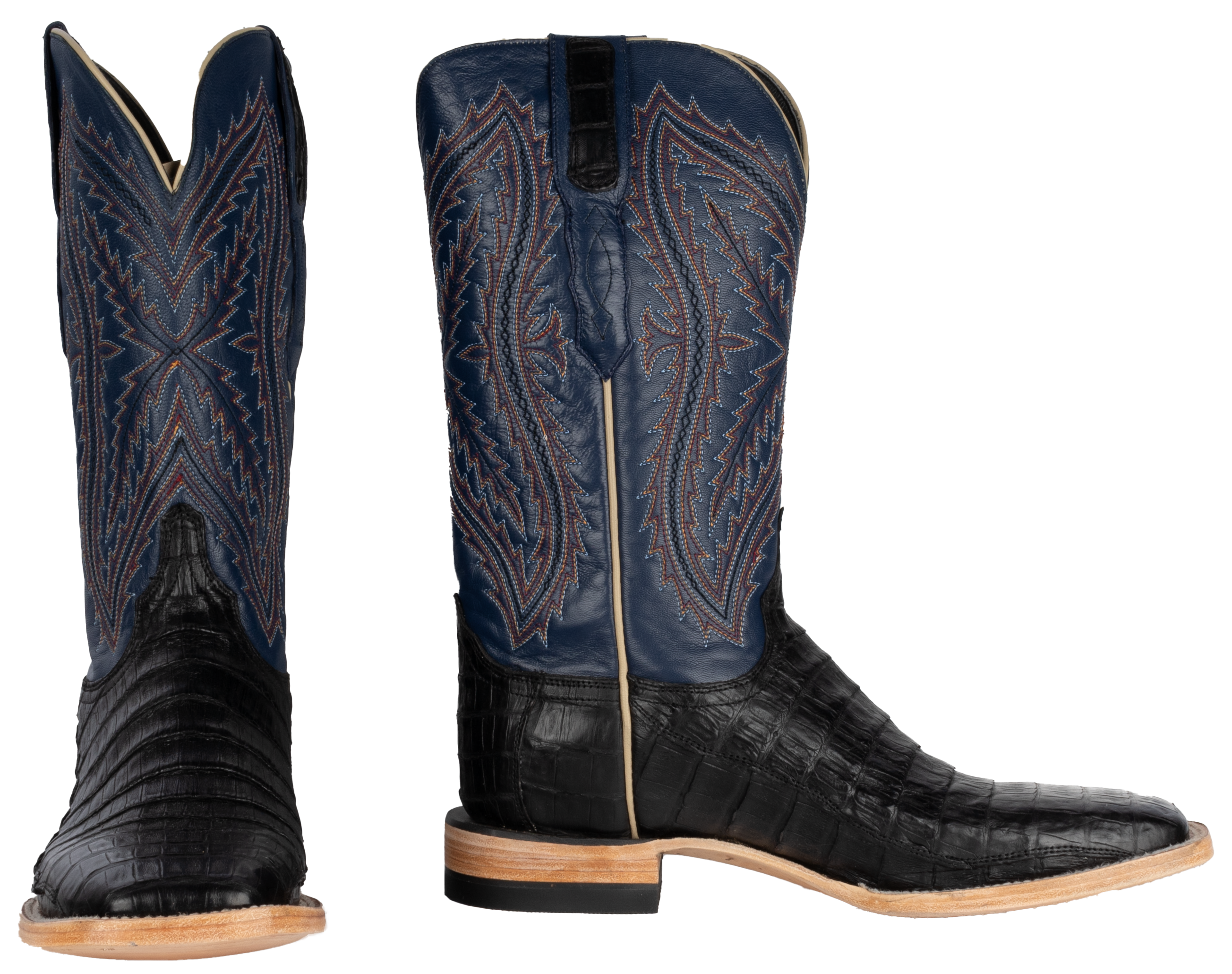 Caiman Black - Square Toe