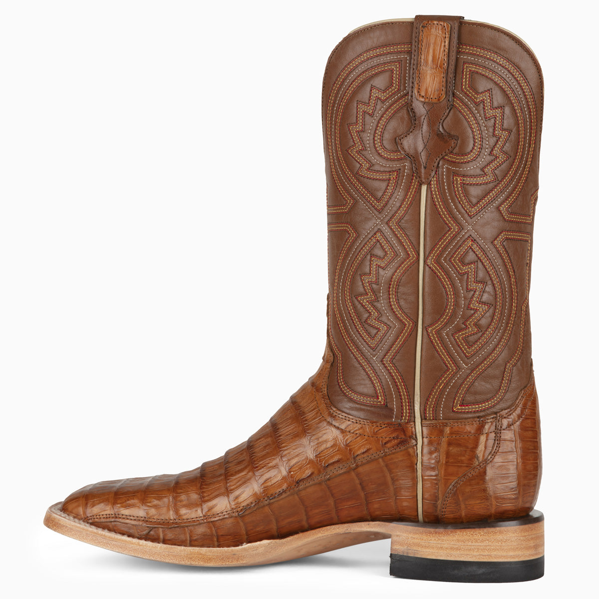 Caiman Tan - Square Toe
