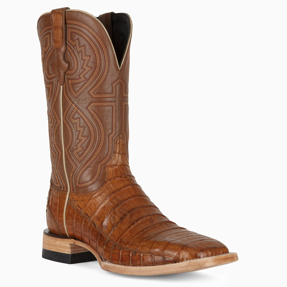 Caiman Tan - Square Toe