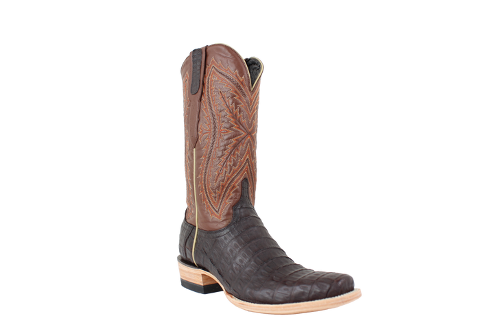 Resistol Boots Caiman Chocolate - Cutter Toe