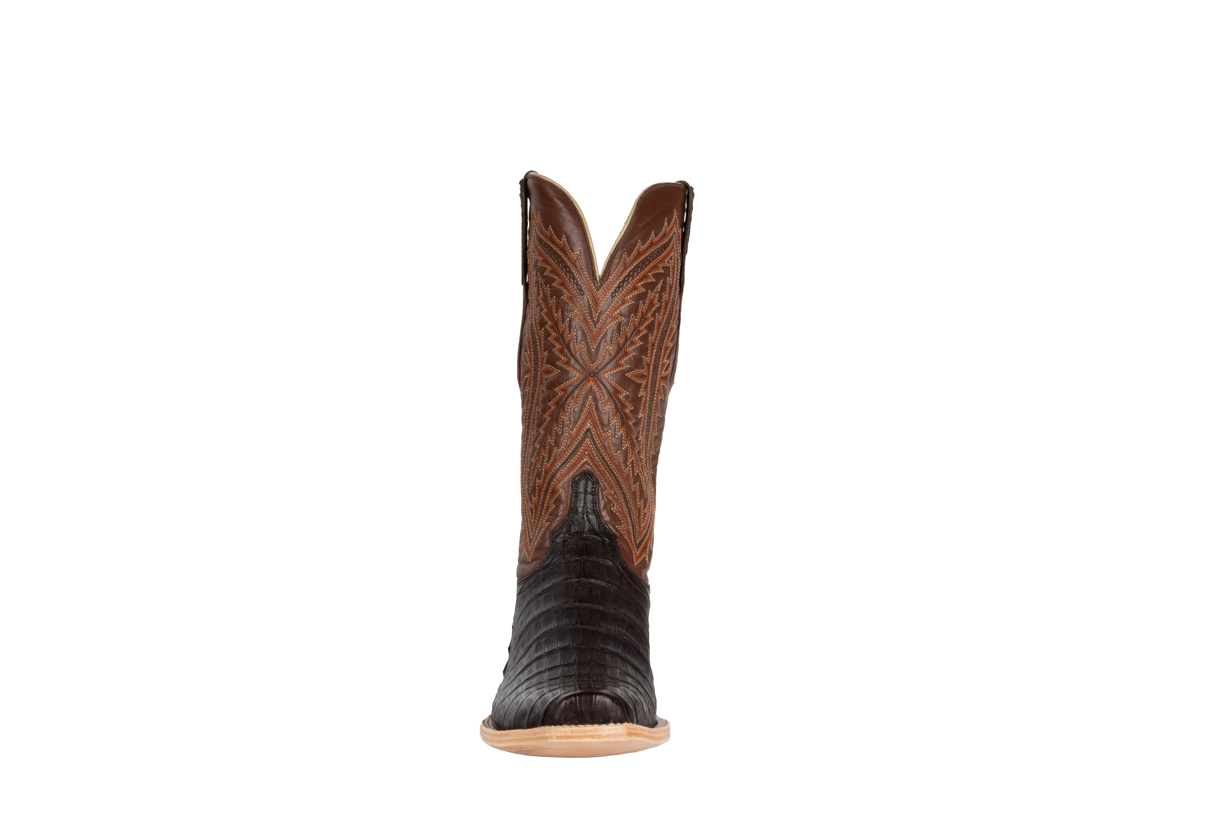 Resistol Boots Caiman Chocolate - Cutter Toe