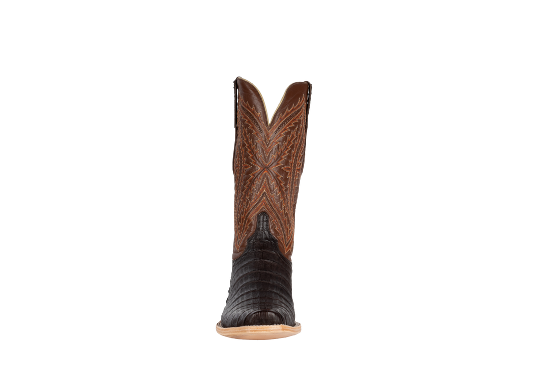Resistol Boots Caiman Chocolate - Cutter Toe